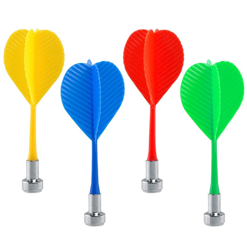 Yalis Magnetic Darts 12 Packs, Replacement Dart for Magnet Dartboard, Safety Plastic Darts for Target Game, Red Yellow Green and Blue - Image 2